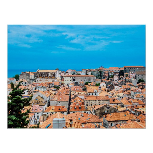 Pôster Dubrovnik historic center (Frente)