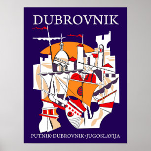 Poster Dubrovnik, Jugoslávia