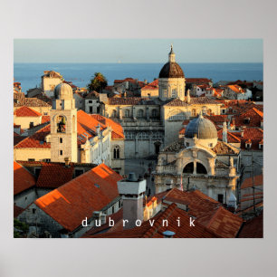 Poster Dubrovnik Sunset