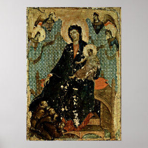 Pôster Duccio di Buoninsegna - Madonna dos Franciscans