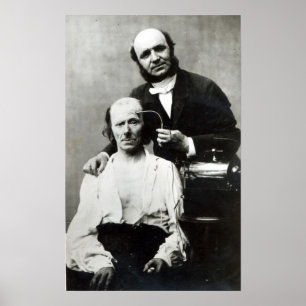 Poster Duchenne de Boulogne com 'um patient da vítima