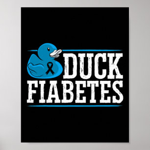 Poster Duck Fiabetes Sensibilização Mês Insulina Pan