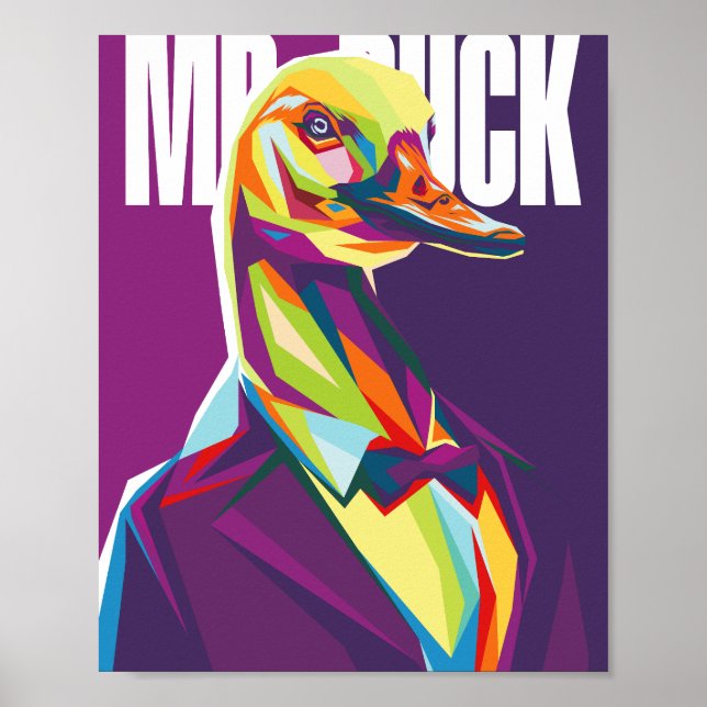 Poster Duck Pop Art (Frente)