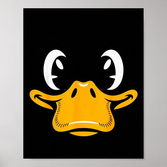 Poster Duck Shirt Adult Kids Men Women Yellow Duck Face C (Frente)