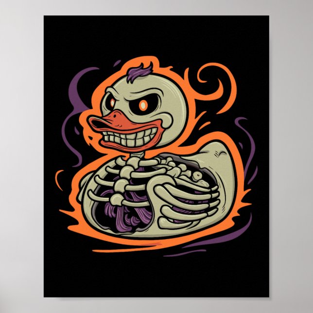 Poster Duck Skeleton Rubber Duckume (Frente)