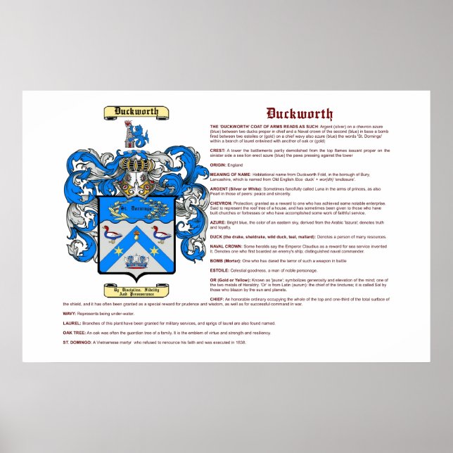 Pôster Duckworth (meaning) (Frente)