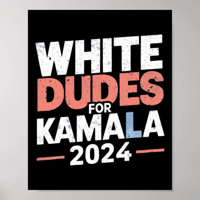 Poster Dudes For Kamala Harris 2024 - Mens Gift (Frente)