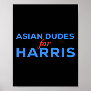 Poster Dudes For Kamala Harris Presidente Americano 2024 
