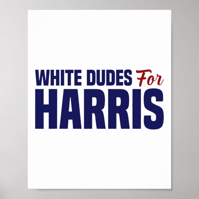Poster Dudes Para Harris (Frente)