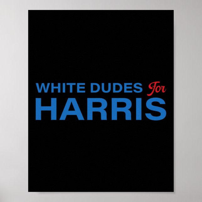 Poster Dudes Para Harris 3 (Frente)