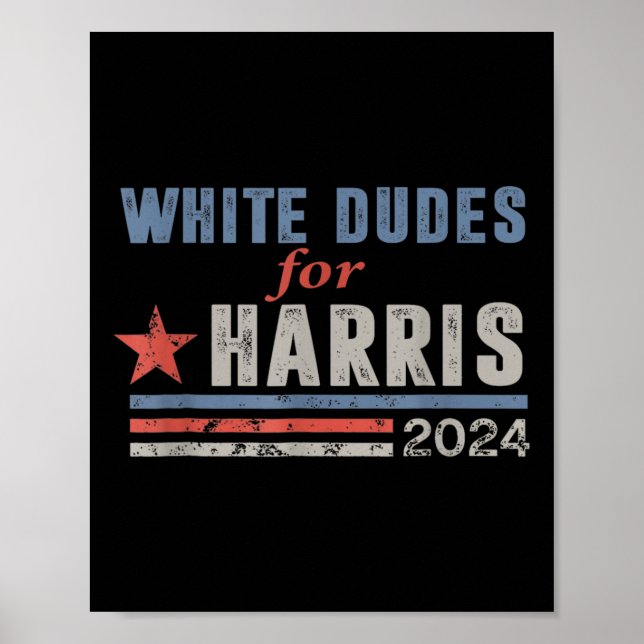 Poster Dudes Para Harris Harris Waltz 2024 Eleição Kamala (Frente)