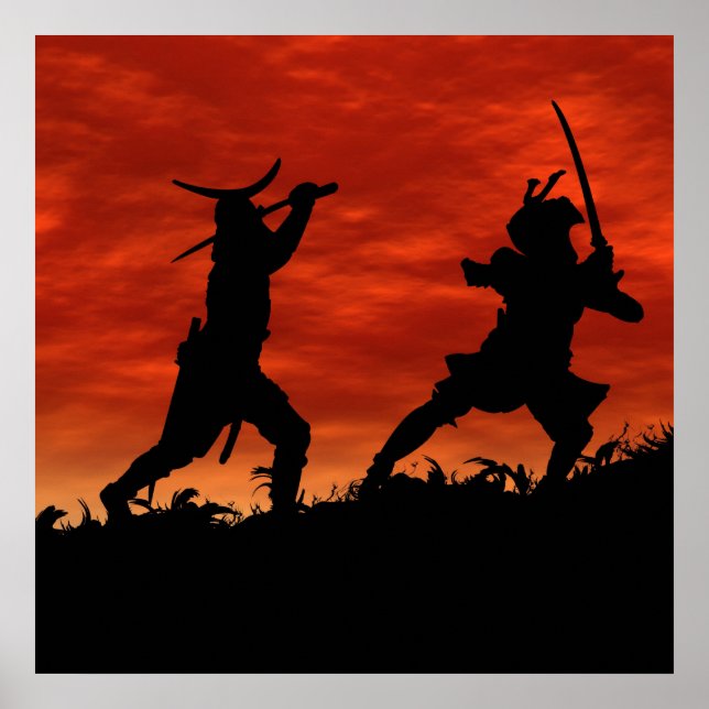 Poster Dueling Samurai (Frente)