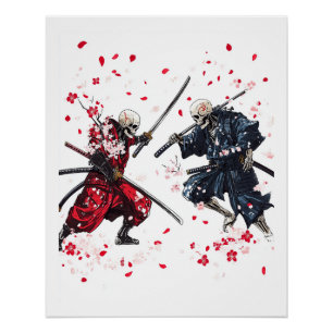 Pôster Duelo de Samurai Caveira