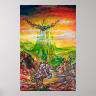 PÔSTER DUELO MÁGICO ENTRE BRADAMANT E NEGROMANCER