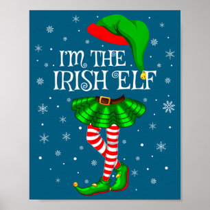 Poster Duende Irlandês Natal Correspondência Família Mulh