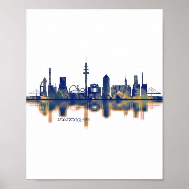 Poster Duisburg Skyline (Frente)