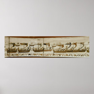 Poster Duke William and his fleet cross Pevensey