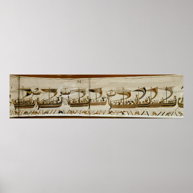 Poster Duke William and his fleet cross Pevensey (Frente)