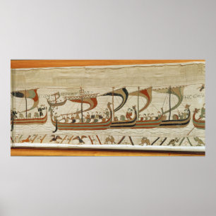 Pôster Duke William and his fleet cross the Channel