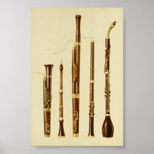 Poster Dulcian, Oboe, Bassoon, Baronite Oboe (Frente)