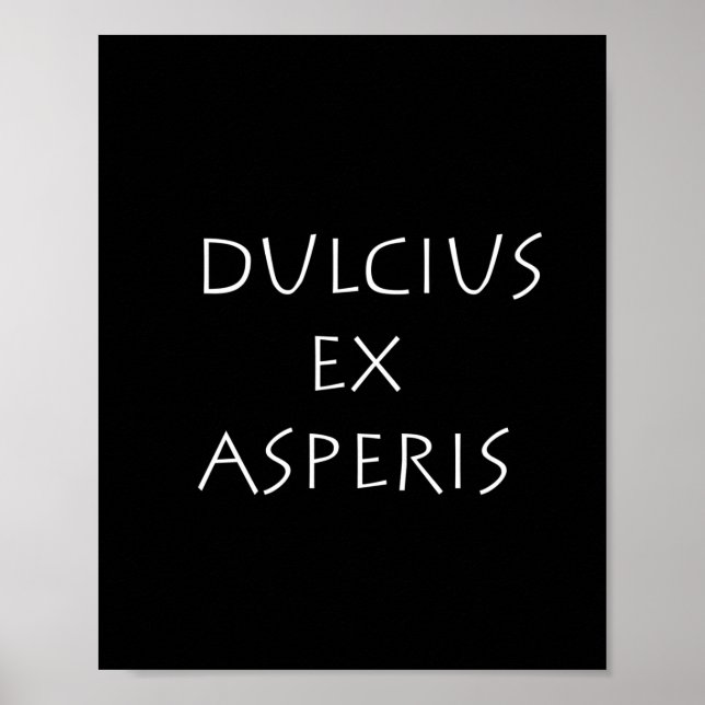 Poster Dulcius ex asperis (Frente)