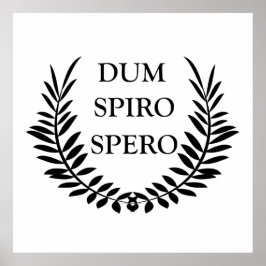 Poster Dum spiro spero