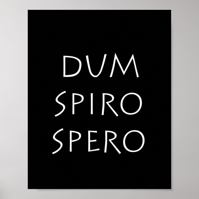 Poster Dum spiro spero (Frente)