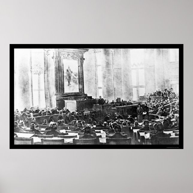 Pôster Duma da Rússia Bolchevique 1917 (Frente)