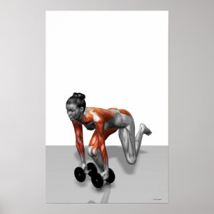 Poster Dumbbell Single Leg Deadlift 2