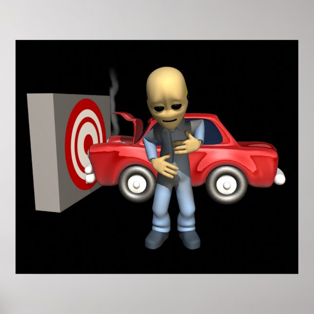 Poster Dummy de teste de colisão (Frente)