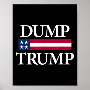 Poster Dump Shirts Black Uni Adulto Moderno Político
