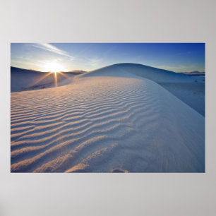 Pôster Dunas de areia no Monumento Nacional White Sands e