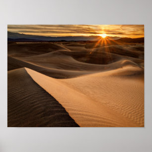 Poster dunas de Ouro, Vale da Morte, CA