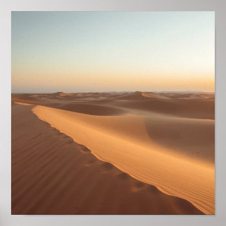 Poster Dunas de Quietude no Deserto
