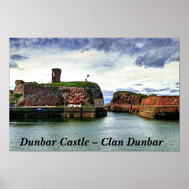 Poster Dunbar Castle - Scottish Clan Dunbar (Frente)