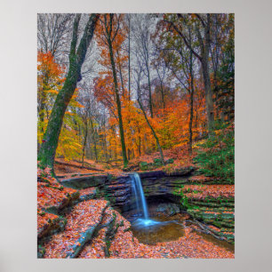 Poster Dundee Falls no outono, Ohio