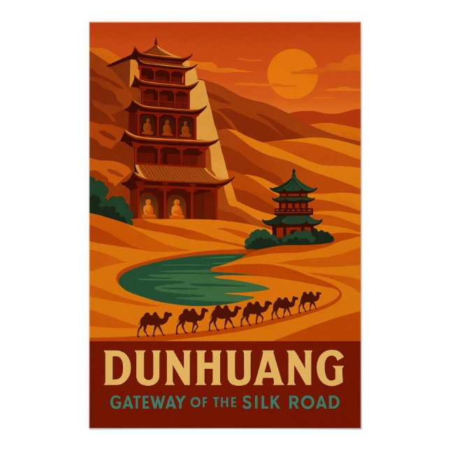Pôster Dunhuang - Gateway of the Silk Road (Frente)