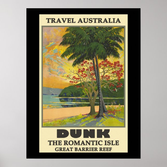 Poster Dunk, Austrália, The Romantic Isle, (Frente)