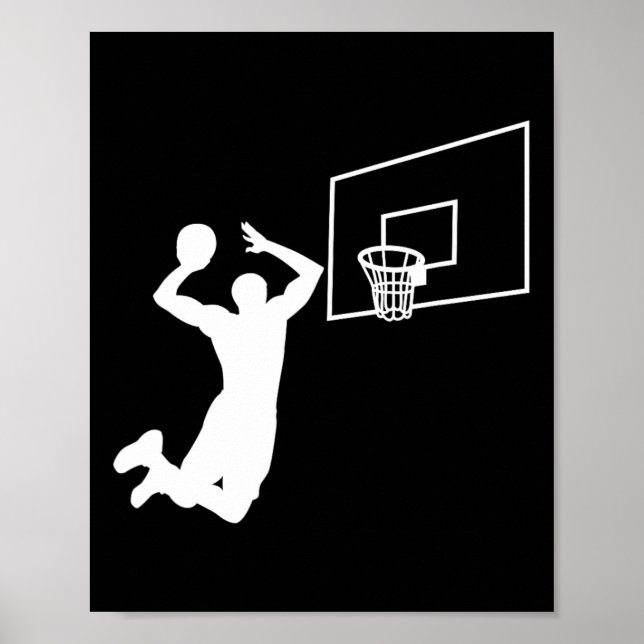 Poster Dunk Bysketbyll Player Slam Dunk Byller Bysketbyll (Frente)