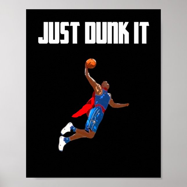 Poster Dunking de Basquete (Frente)