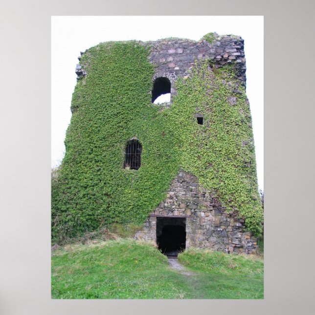 Poster Dunollie Castle Oban Bay, Escócia (Frente)