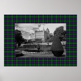 Poster Dunrobin Castle Sutherland Tartan