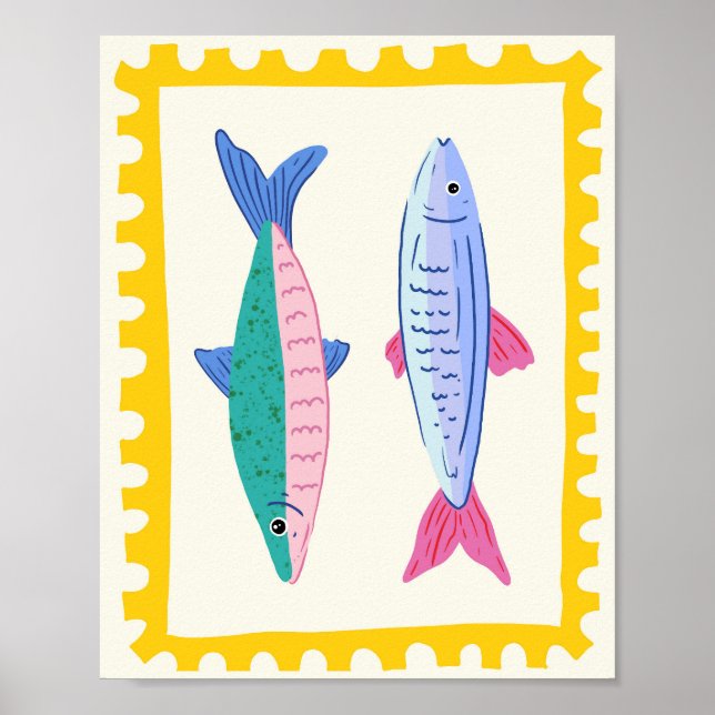 Poster Duo de Sardinhas (Frente)