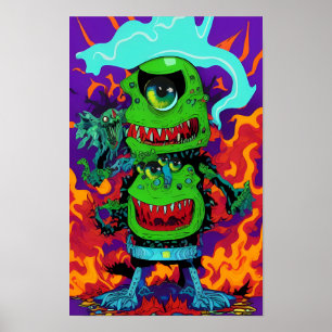 Poster Duplamente na Monstruosidade - Ken Gage Art