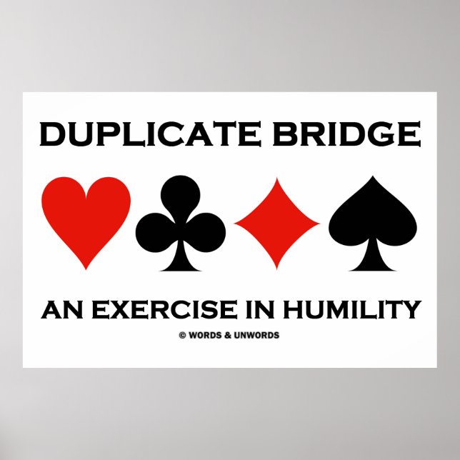 Pôster Duplicar Ponte e Exercício em Humildade (Humor) (Frente)