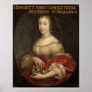 Pôster Duquesa de Henrietta Anne de Orleans