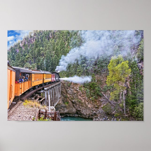Poster Durango E Silverton Locomotive Blowdown (Frente)