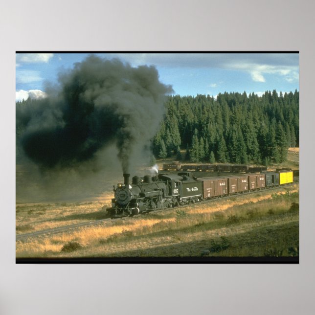 Poster Durango & Silverton No. 480_Steam Trains (Frente)