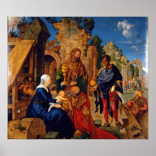 Poster Dürer - Adoração dos Magi