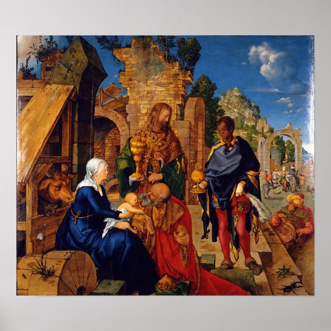 Poster Dürer - Adoração dos Magos (Frente)